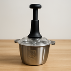 2L Manual Food Chopper | Stainless Steel Push Chopper