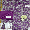 Unstitched Suit, Mirha Print Lawn Purple & Effortless Summer Elegance