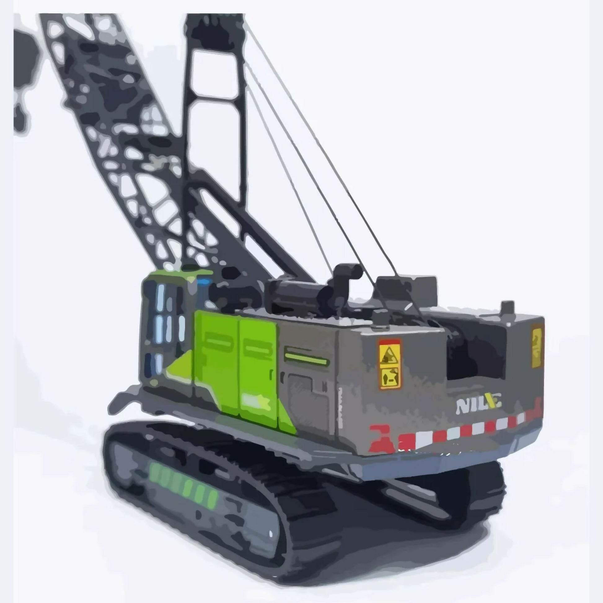 Metal Diecast Crane Toy