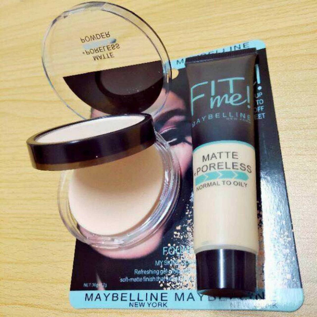 2-in-1 Makeup Deal – Liquid Foundation & Face Powder Combo | Ivory Shade