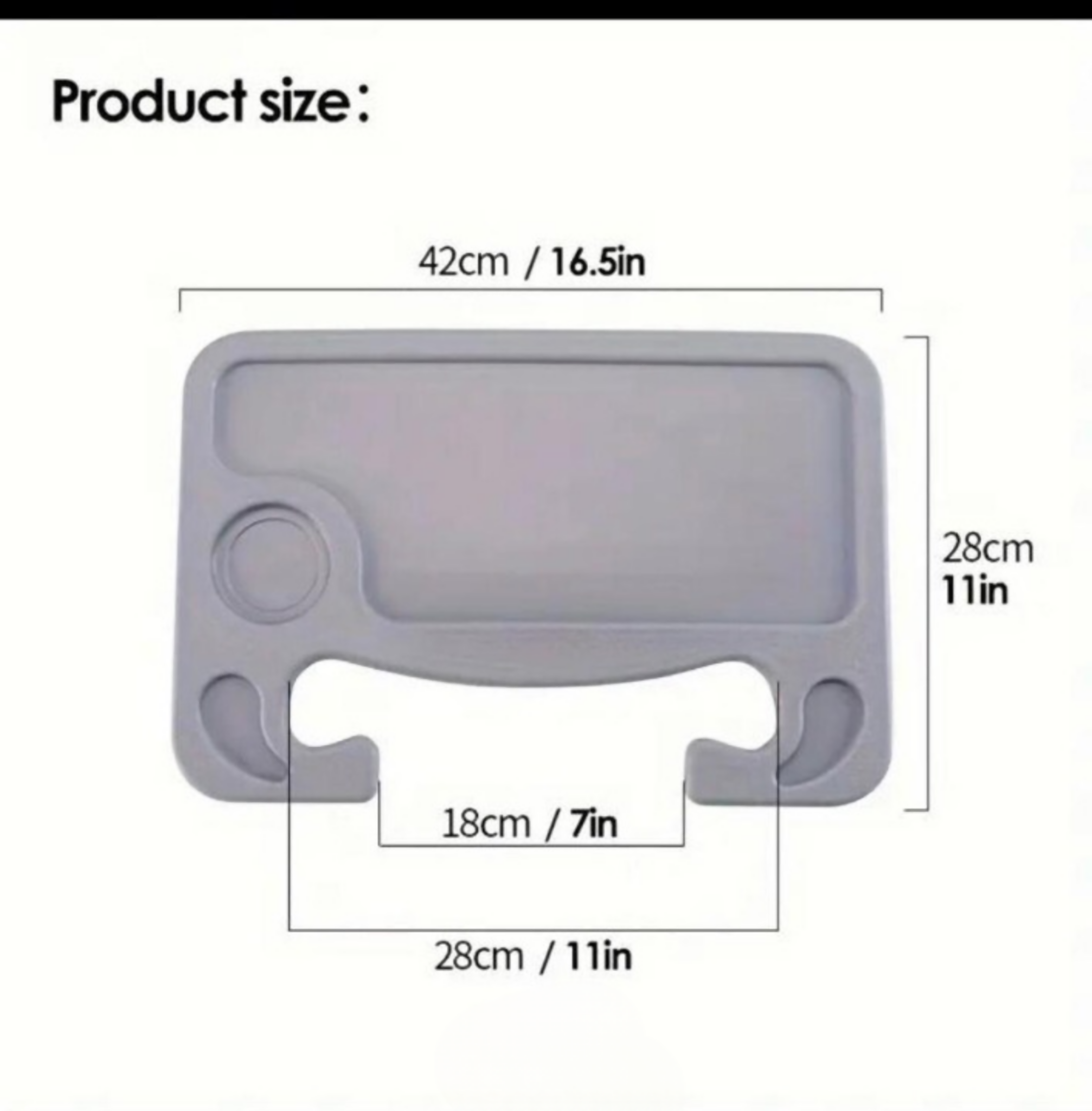 Plastic Steering Wheel Dining & Work Tray for Car