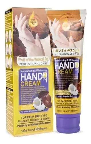 Fruit of the Wokali Smooth Moisturizing Hand Cream 130 ML – With Cocoa Butter & Coconut Oil for Soft Hands