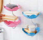 Lotus Flower Wall-Mounted Soap Holder – Self-Draining Bathroom & Kitchen Organizer – pack of 1