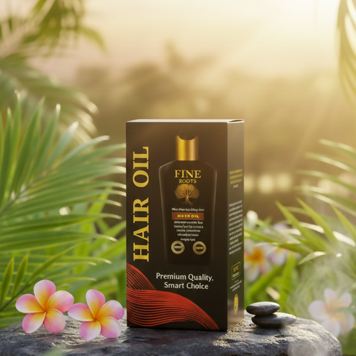 Fine Roots Hair Oil Providing Gentle Care Nourishing Formula Strengthening Healthy Scalp Support And Everyday Use - 120ML