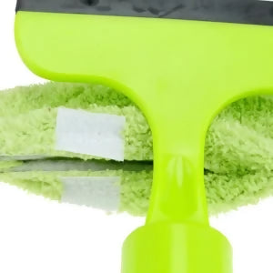 3 in 1 Fiber Wiper Sprayer Wash, Wipe and Soak | Window Squeegee Kit, Cleaning Tool with Detachable Microfiber Cloth Rubber Scraper & Sprayer, Portable Window Cleaner Combo for Car, (Random color)