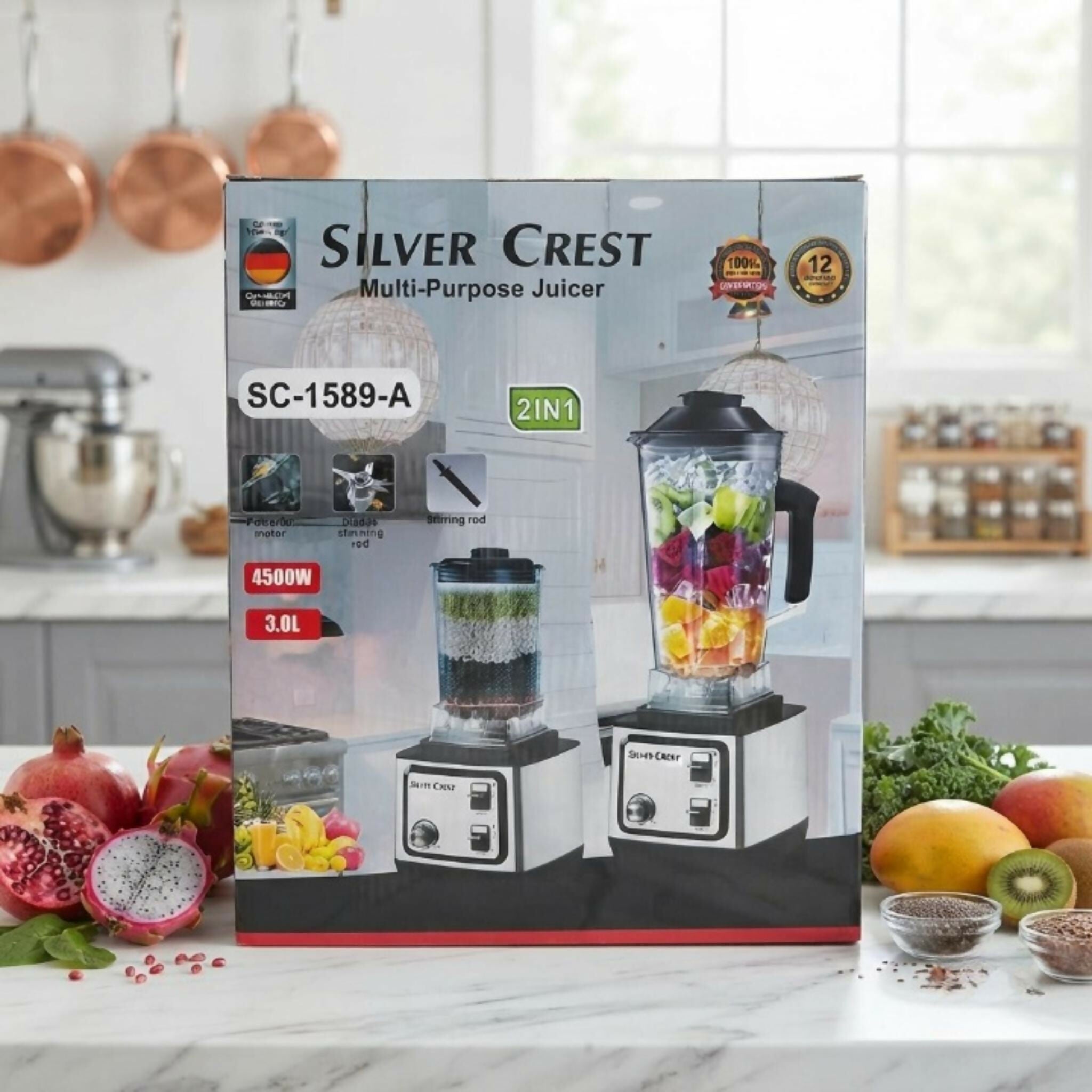 Silver Crest 2 In 1 Blender And Grinder SC 1589 A Powerful Kitchen Appliance