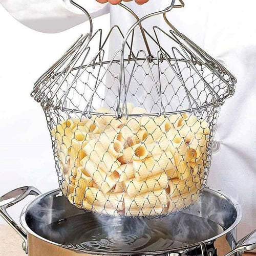 Stainless Steel Multi-Functional Foldable Chef Basket
