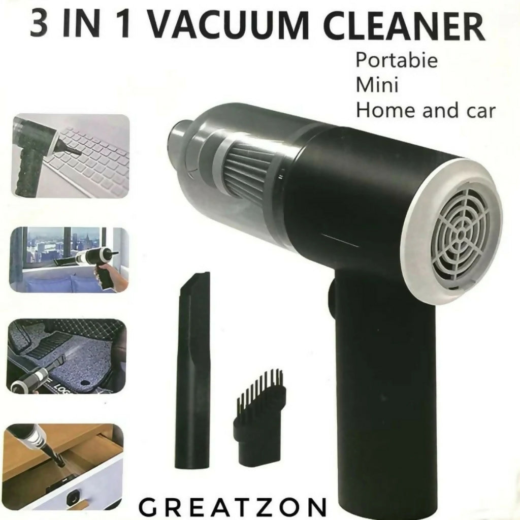 3-in-1 Portable Wireless Vacuum Cleaner, High-Power Suction