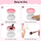 Simple one-button operation makes regular brush cleaning quick and easy.