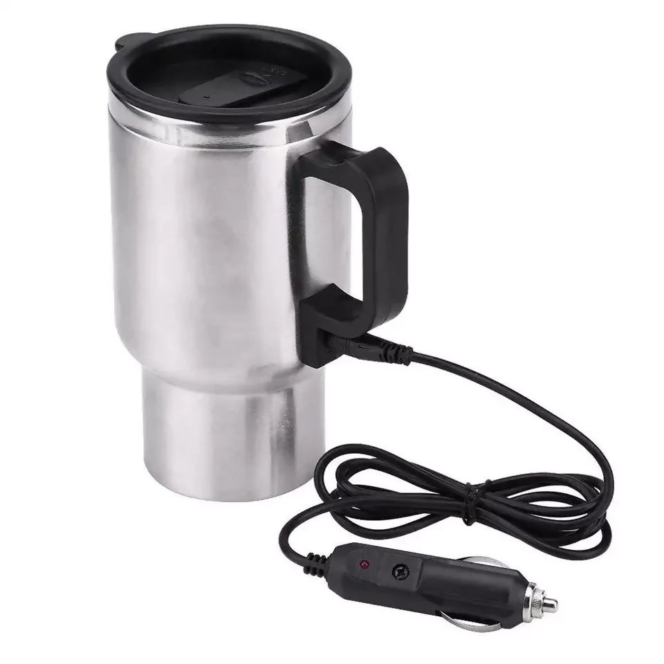 12 Volts 450ML Heated Travel Mug coffee/Tea/Soup cup car charging Electric kettle