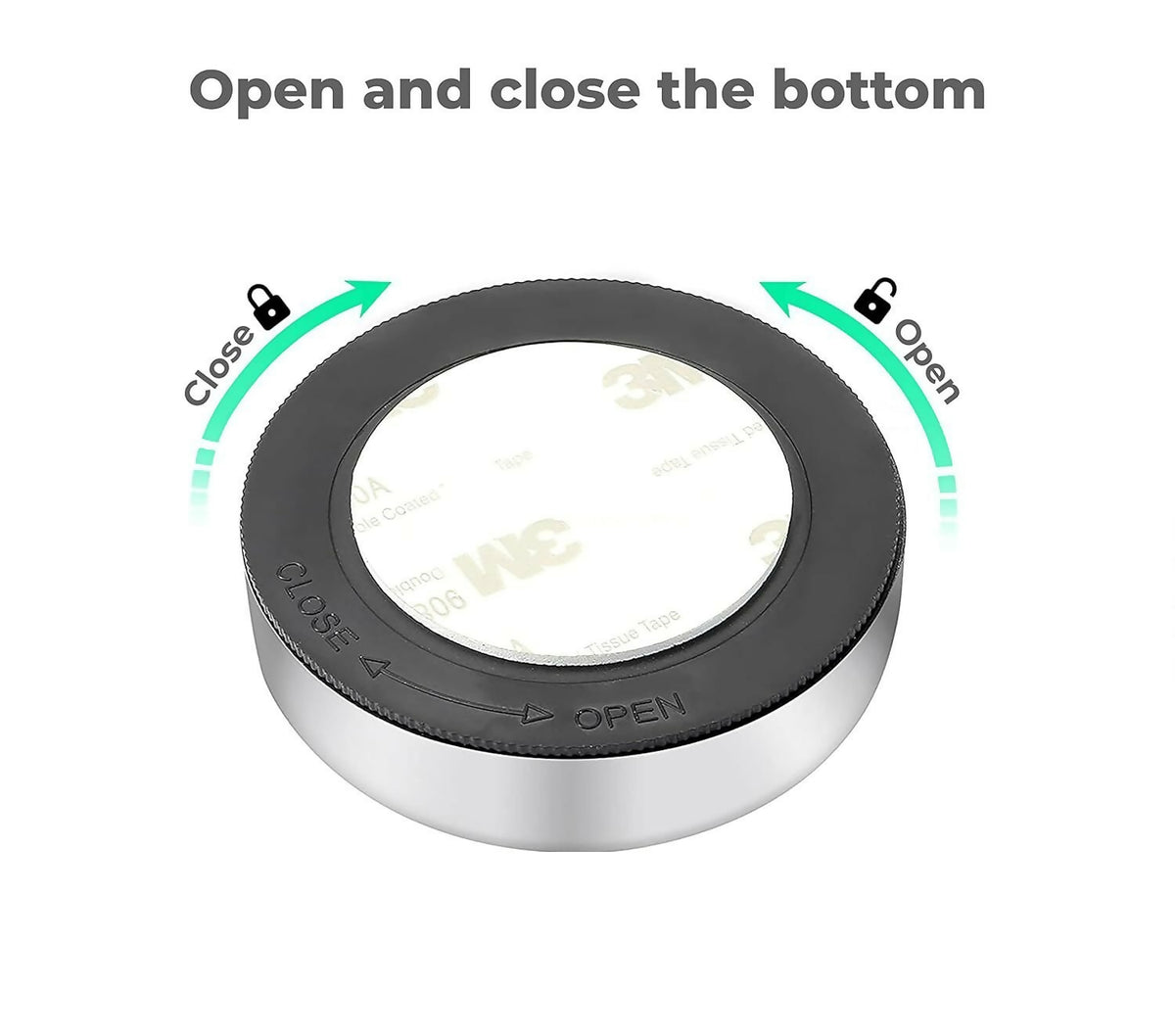 1 Pc Mini Wireless 3 LED Push Touch Wall Light Mini LED Battery Powered Wireless Stick Tap Touch Lamp Stick