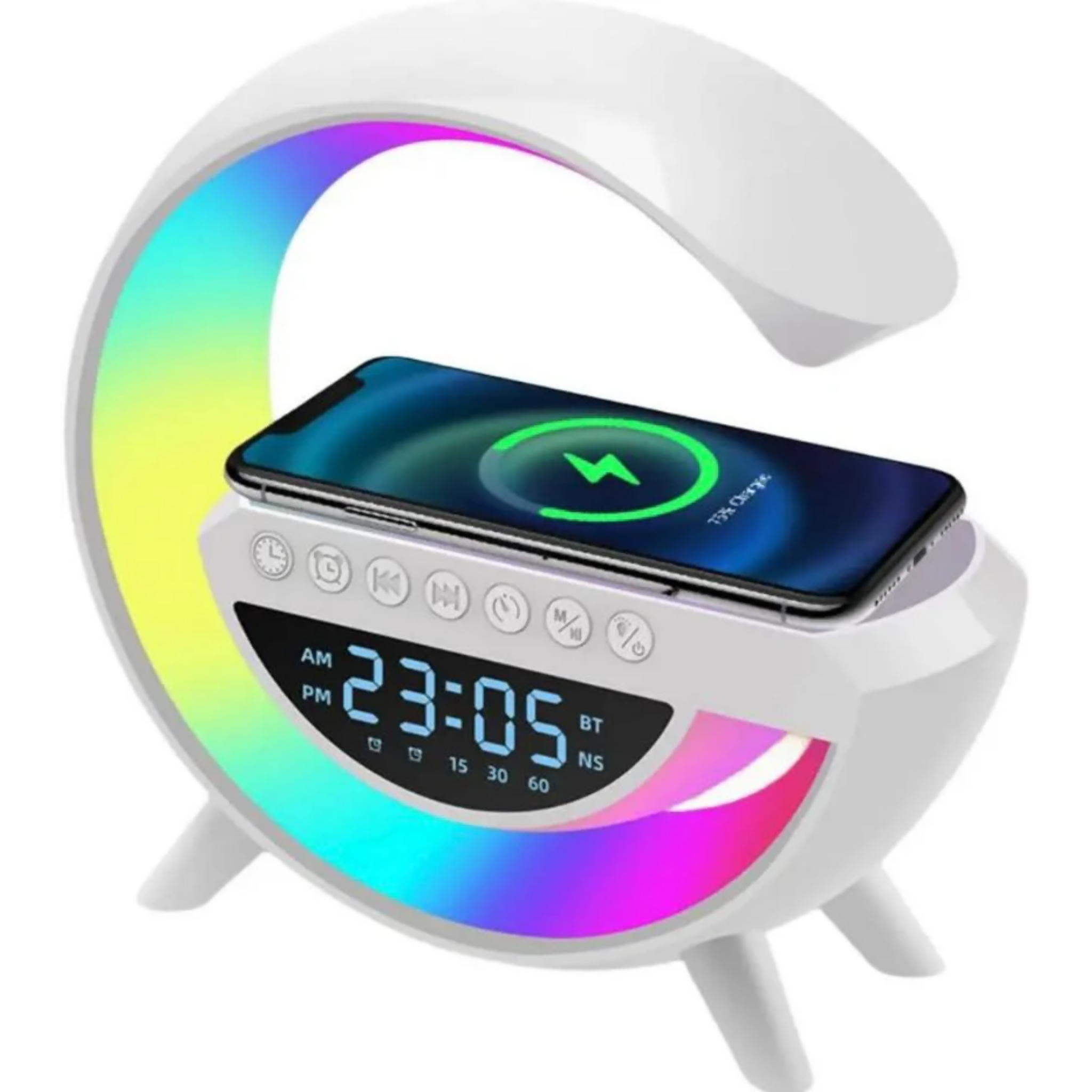 LED Light & Wireless Charger Table Lamp