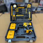 Dunlandi 24V Cordless Drill Machine Set | 2 Batteries & Complete DIY Tool Kit