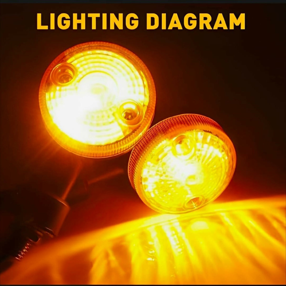 Pack of 4 Universal Motorcycle Turn Signal Indicators