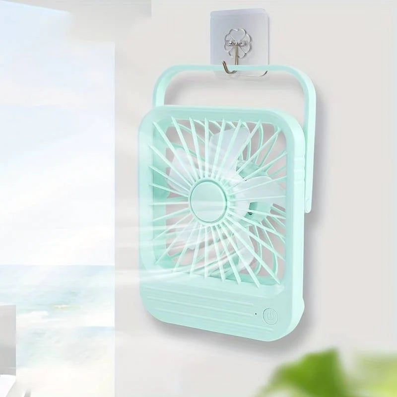 Fan, Touch Sensor Portable Rechargeable Mini Desk with 3 Speed Airflow