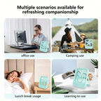 Fan, Touch Sensor Portable Rechargeable Mini Desk with 3 Speed Airflow
