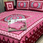 3 D PANAL BEDSHEET CRYSTAL COTTON