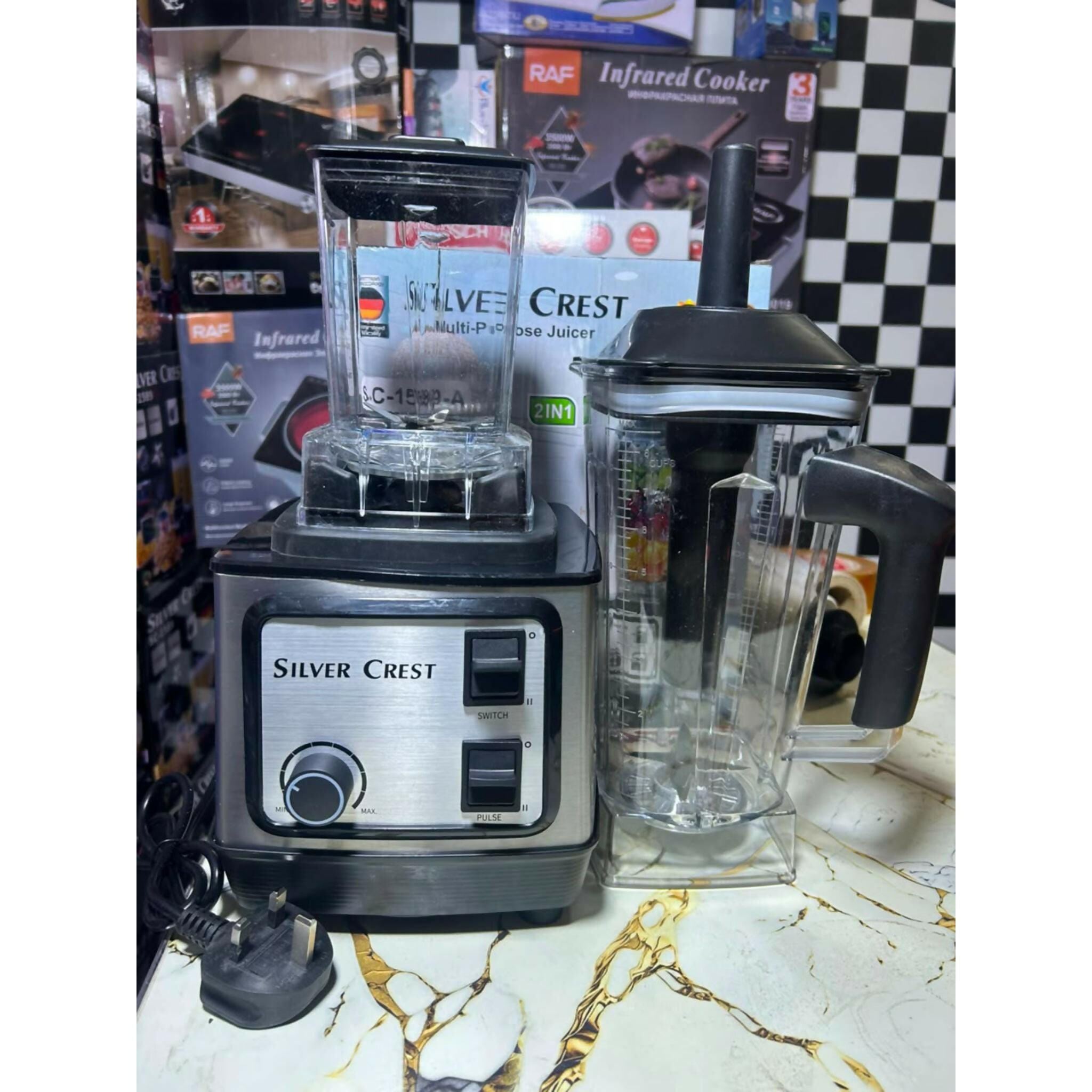 Silver Crest 2 In 1 Blender And Grinder SC 1589 A Powerful Kitchen Appliance