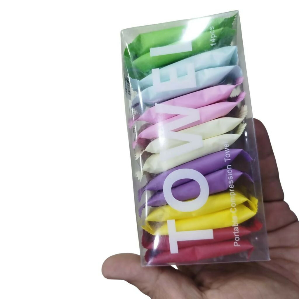 Compressed Disposable Face Towels, Portable Travel Tissue