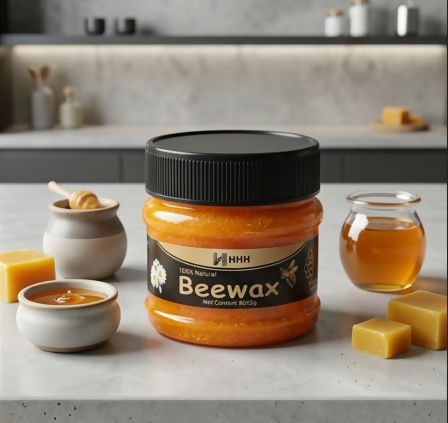 HHH 100% Natural Beewax – Premium Wood Seasoning & Furniture Polish for Restoration and Protection