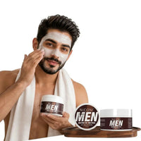 NICONI Men Enzyme De-Tan Pack for Face & Body | Deep Cleansing & Tan Removal Cream | Brightening & Hydrating Formula | For All Skin Types | 300g