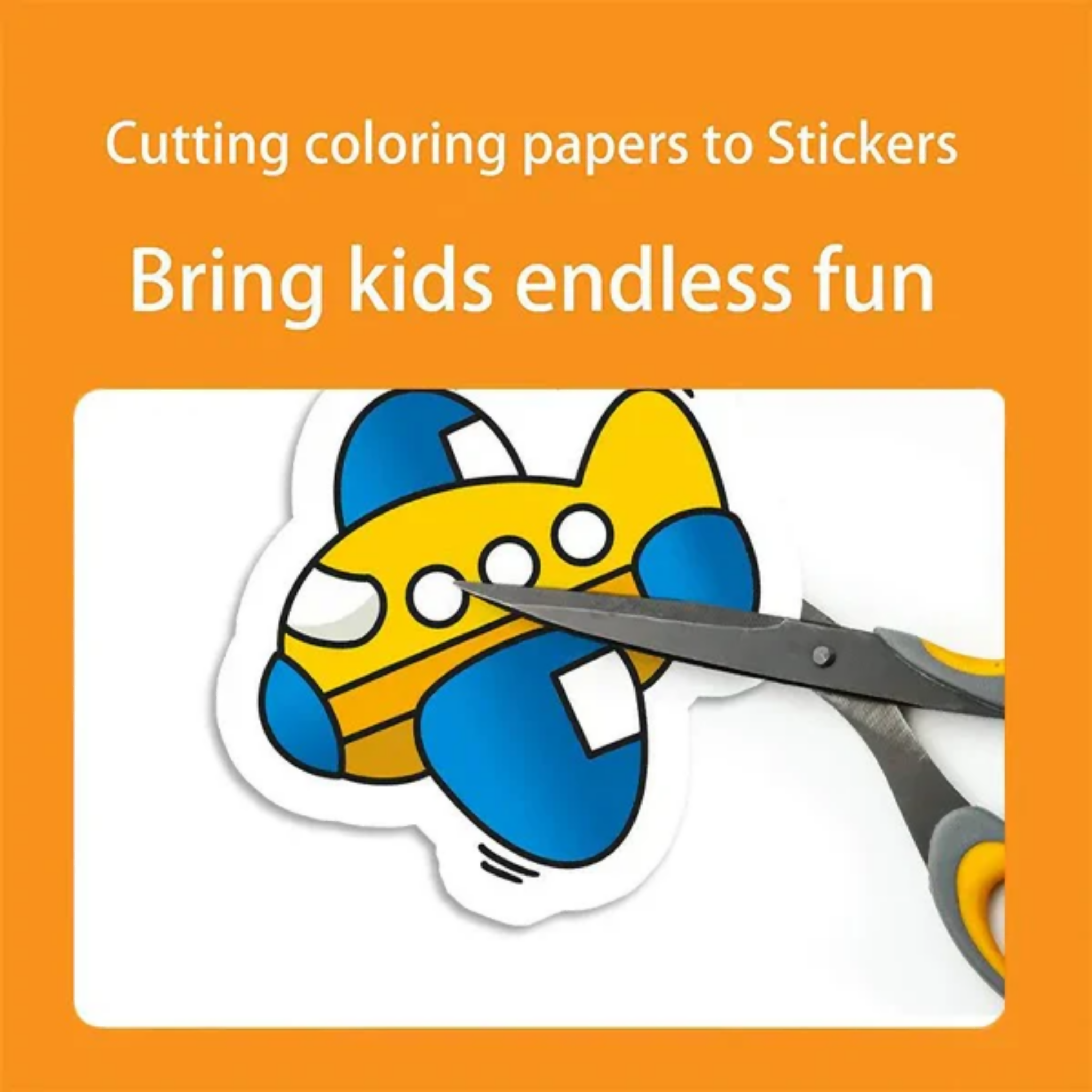 Coloring Drawing Roll Sticker, Creative & Educational Fun, for Kids'