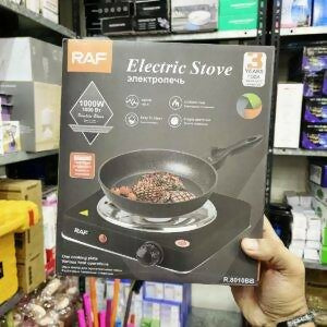 RAF 1000W Single Electric Stove – Portable Hot Plate Countertop Cooker with Adjustable Temperature Control & Overheat Protection