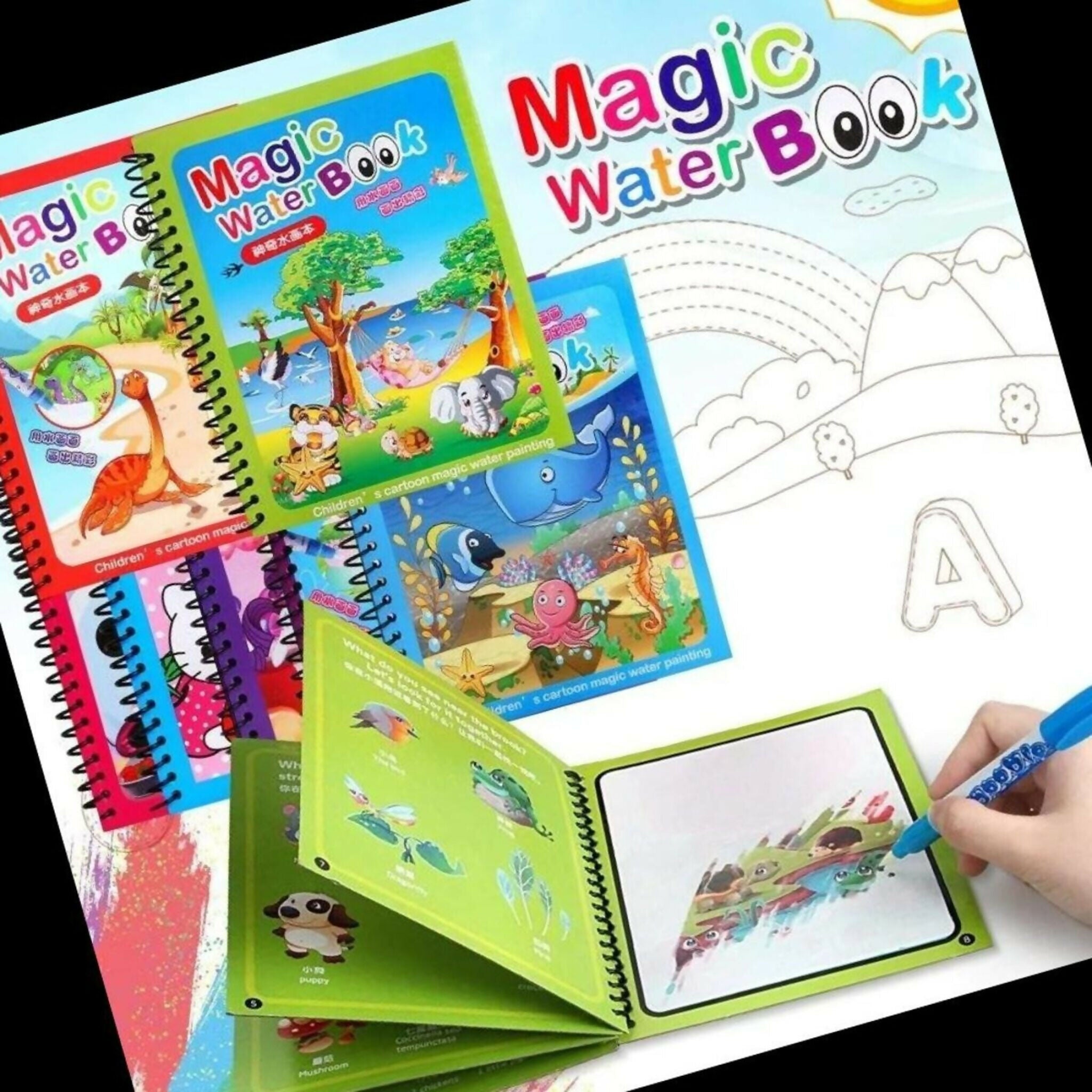 Magic Water Coloring Book For Toddlers