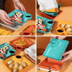 4 Pcs Snack Plate Set