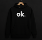 Full Black Hoodie OK Print