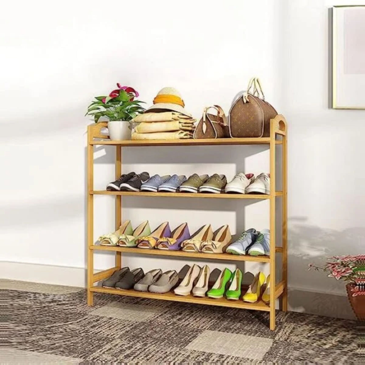 Stylish Bamboo Shoe Rack, Organize with Ease – Action WebStore
