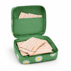 Compact pouch keeps personal care essentials neatly stored and easy to carry.