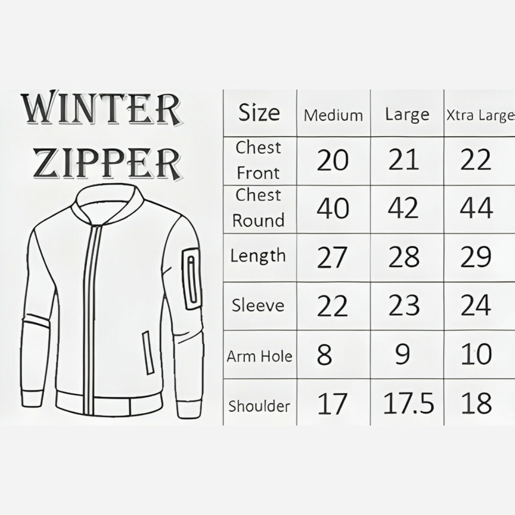Printed Zipper Jacket, Premium Fleece, Warm Winter Essentials, for Men & Boys