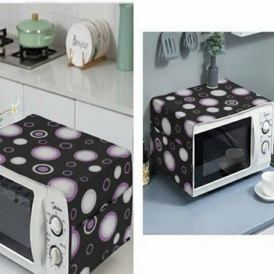 Microwave Oven Cover with Double Pockets – Waterproof Oil & Dust Resistant Kitchen Appliance Cover