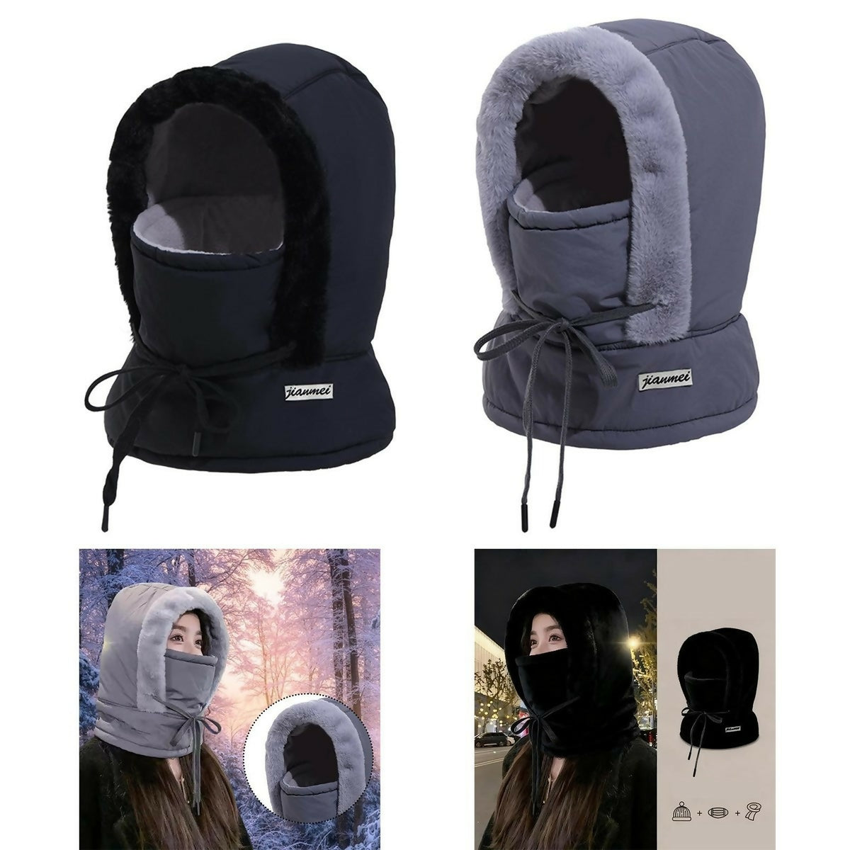 Ultra‑Warm Balaclava Cap | Soft & Comfortable Winter Mask | Full Face Coverage for Men & Women (Random Colour)