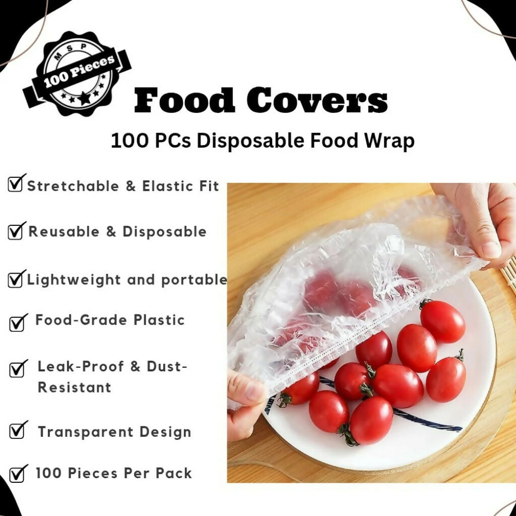 Elastic Food Storage Covers, Fresh Keeping & Dust Proof, for Kitchen Bowls