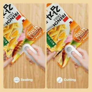 USB Rechargeable Food Bag Sealer for Snacks & Storage (Random Color