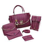 5 Pcs PU Leather Handbag Set