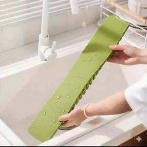 Silicone Sink Splash Guard for Kitchen – Adjustable Water Barrier | With Suction Cup (Big Size)