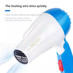 Nova Professional Mini Foldable Hair Dryer – Compact Travel Hair Dryer with Folding Handle