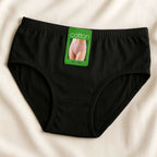 2Pcs Women’s Cotton Plain Panties – Soft Comfortable Underwear | Skin & Black | S/M/L