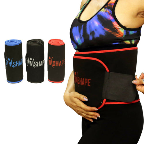 Waist Trimmer Belt for Men & Women | Sweat Belt for Workout & Gym | Adjustable Tummy Support Belt | Free Size | Pack of 1