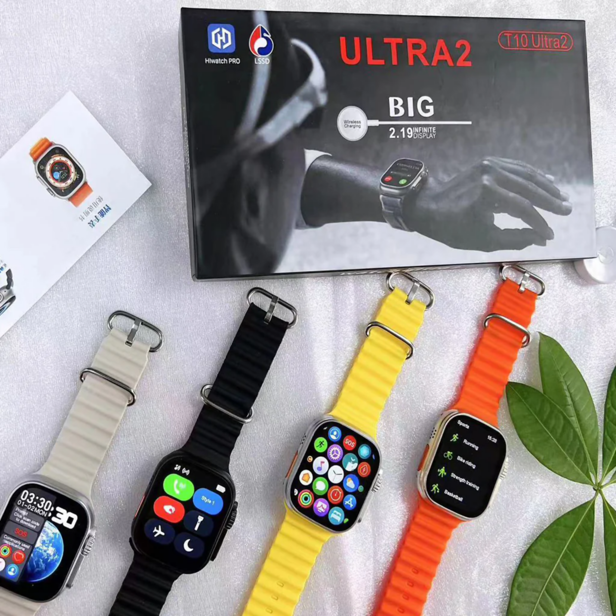 Smartwatch, New T10 Ultra 2, Infinite Display with Gesture Feature