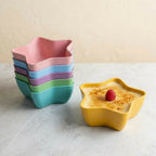 1 PCs Custard Star Bowl Elegant Design Dessert Serving Bowl for Custard Pudding Fruit and Sweets (Random Color)
