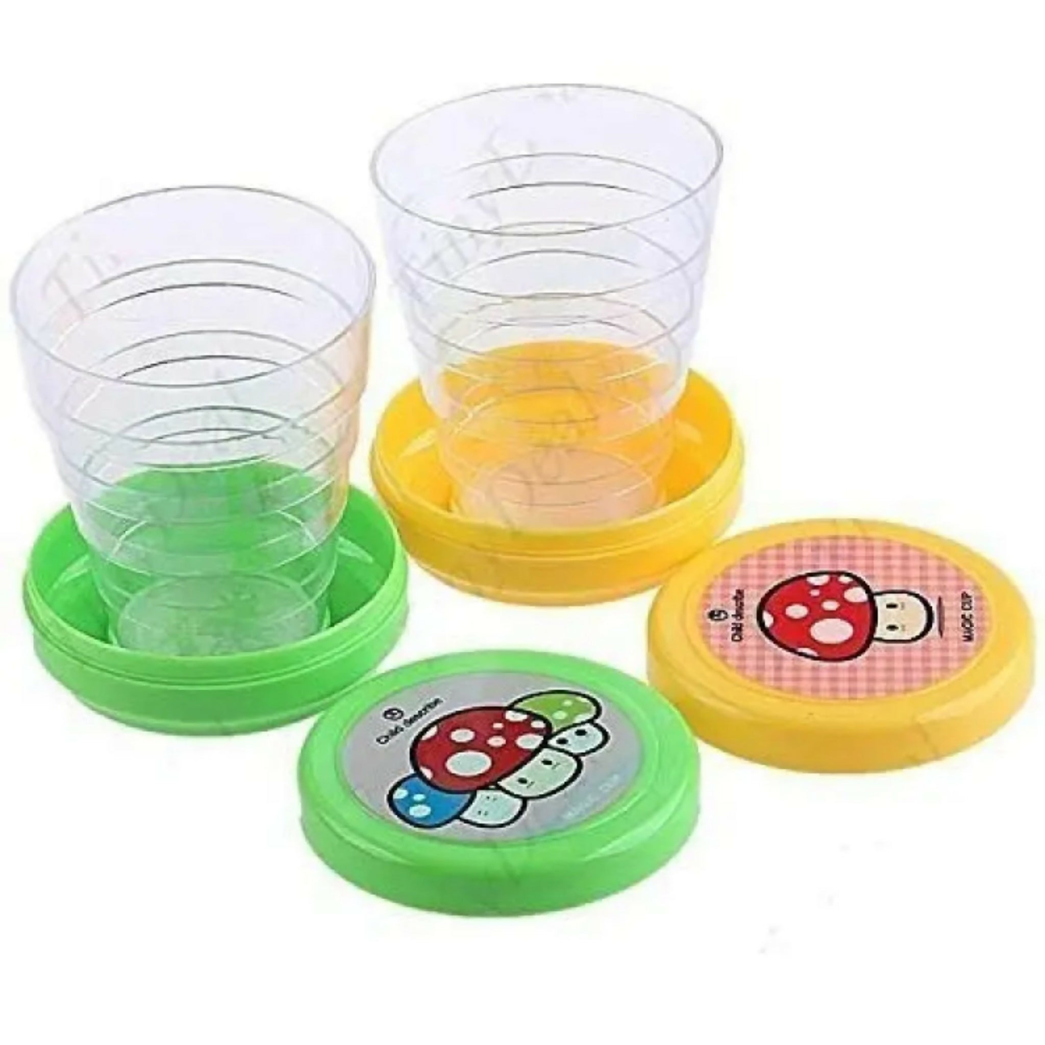 Pack of 2 Magic Folding Glasses for Kids – Collapsible Travel Cups for Hiking, Camping & Outdoors