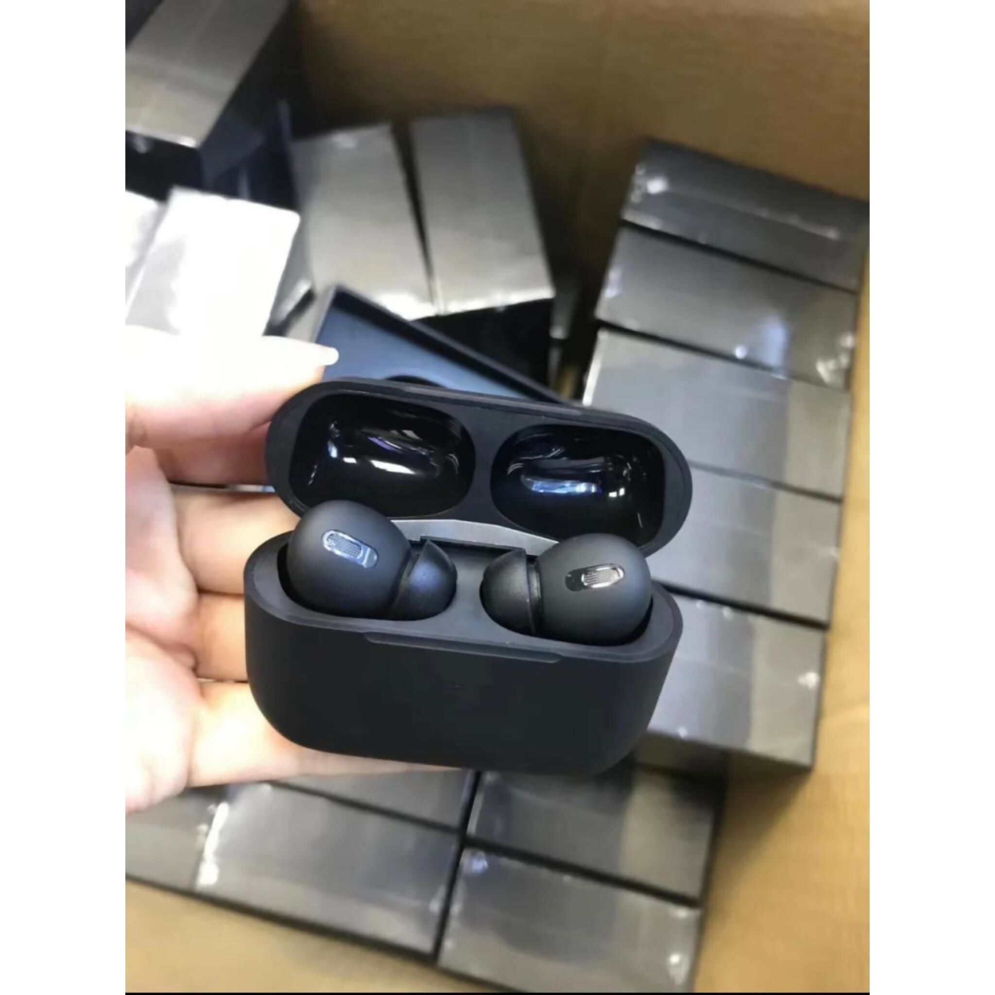 Black AirPods Pro 2 Wireless Bluetooth Earbuds With Charging Case