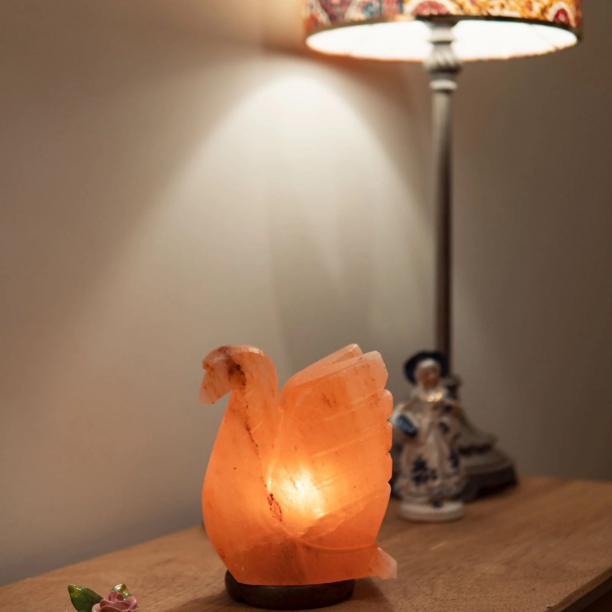Serene Swan Himalayan Pink Salt Lamp