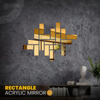 Acrylic Mirror Rectangle Wall Stickers
