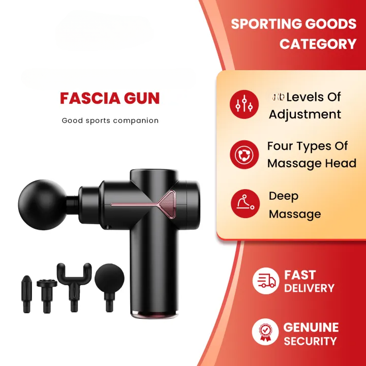 Massage Gun, High Power Muscle, with 4 Interchangeable Heads