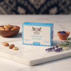 Midhat Apparel Moroccan Blue Soap with Argan Oil & Nila Zarka | 100% Original Imported from Morocco | Natural Skin Brightening